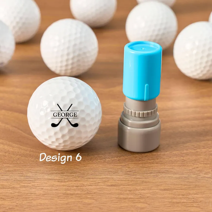 Custom Name Golf Ball Stamp, Personalized Golf Stamps