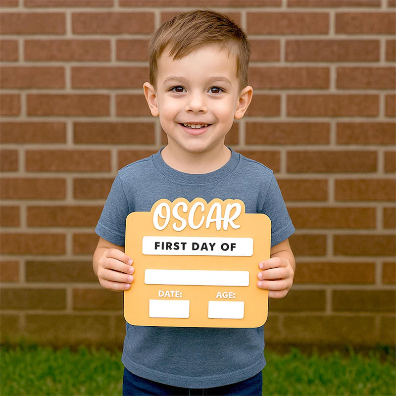 Personalized First Day of School Acrylic Sign, Last Day