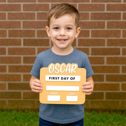 Personalized First Day of School Acrylic Sign, Last Day