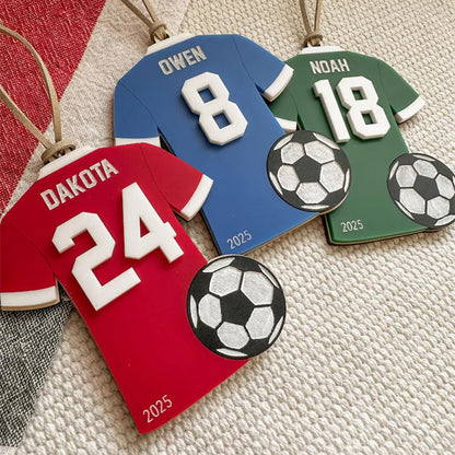 Personalized Soccer Ornament | Custom Soccer Christmas Ornament