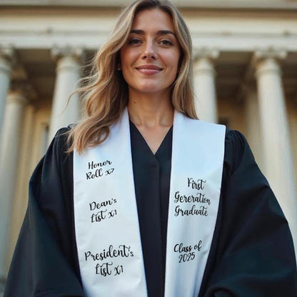 Customized Graduation Stole – Custom Grad Stole, Class of 2026
