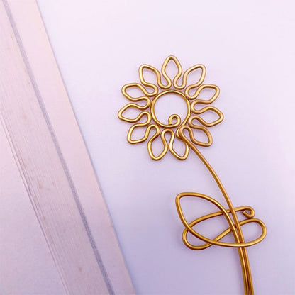 Rose Tulip Sakura Sunflower Wire , Personalized Gift Flower Planner Clip