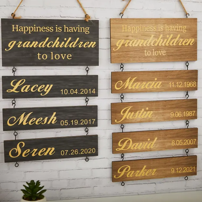 Grandchildren Sign,Personalized Grandparent Sign