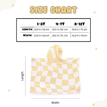 Custom Name Kids Beach Towel, Personalized Hooded Beach Towel