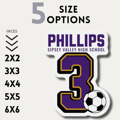 Personalized Football Magnet School Locker Decoration Football Player Jersey Number