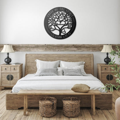 Fruit of The Spirit Galatians 5:22-23 - Metal Art/Sign, Religious Wall Home Decor