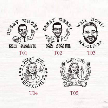 Teacher Stamp, Personalized Teacher Stamp