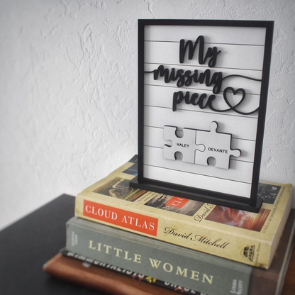 Personalized Engraved Wooden Sign Mothers Day Puzzle Sign Fathers Day Gift Valentines Day Sign Significant Other Gift