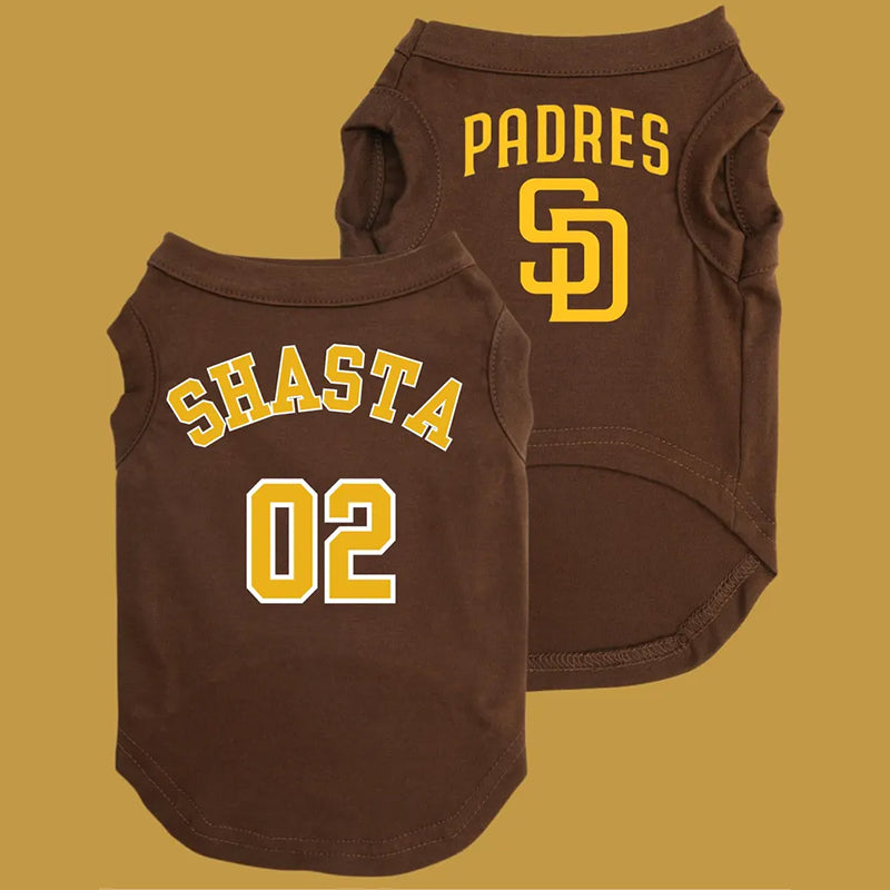 Custom Dog Jersey with Logo Personalize with Name