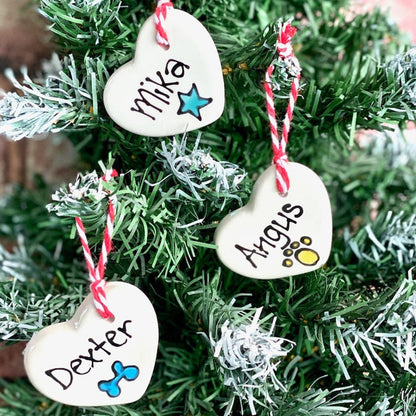 Personalised Christmas decoration, rabbit Christmas decoration