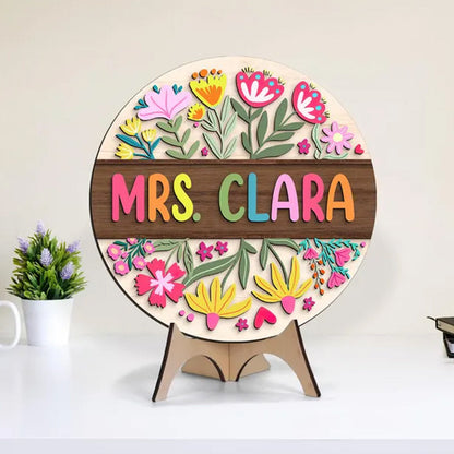 Custom 3D Teacher Door Hanger, Gift For Teacher
