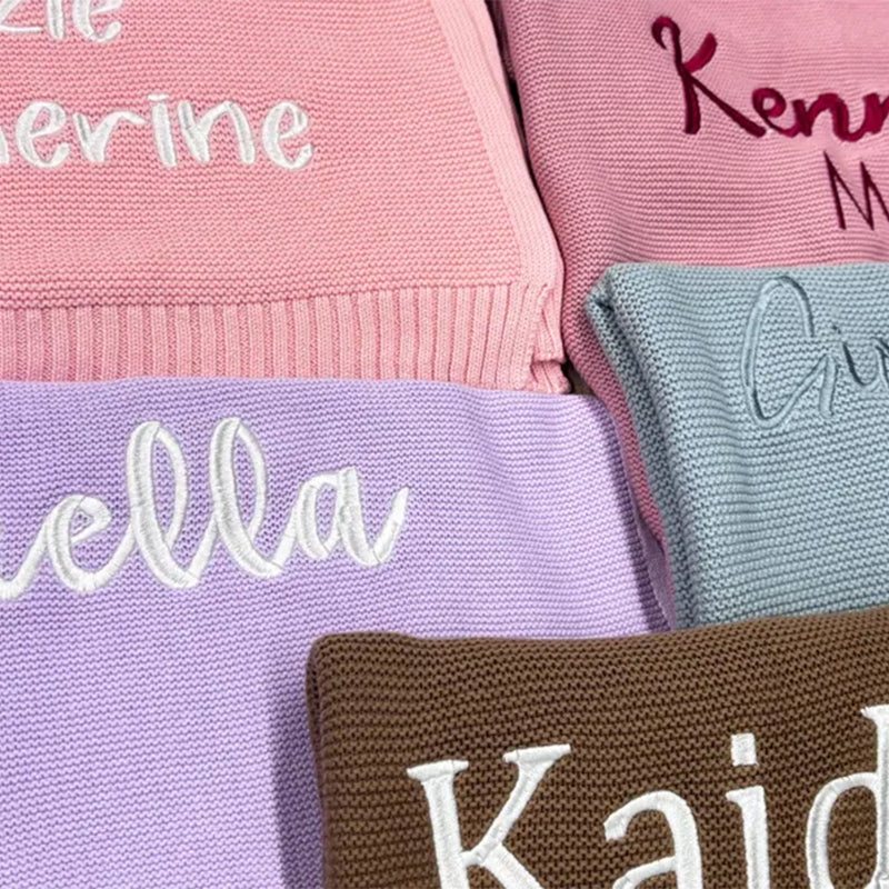 Personalized Embroidered Baby Blanket