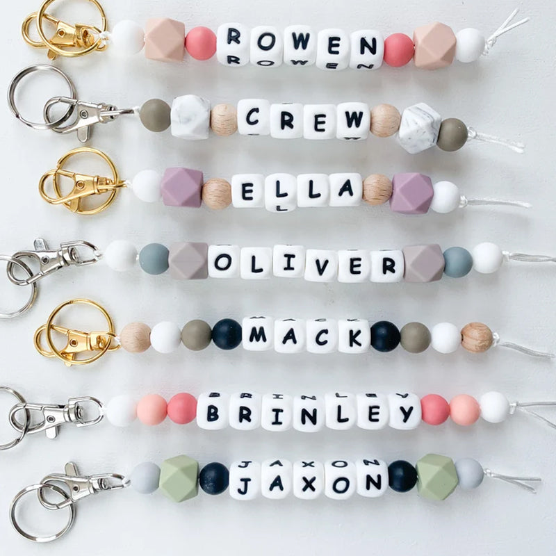 Name Keychain | Personalized Keychain | Custom Pacifier Clip