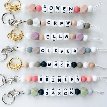 Name Keychain | Personalized Keychain | Custom Pacifier Clip