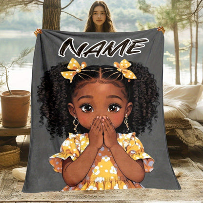 Personalized Custom Name Doll Blanket