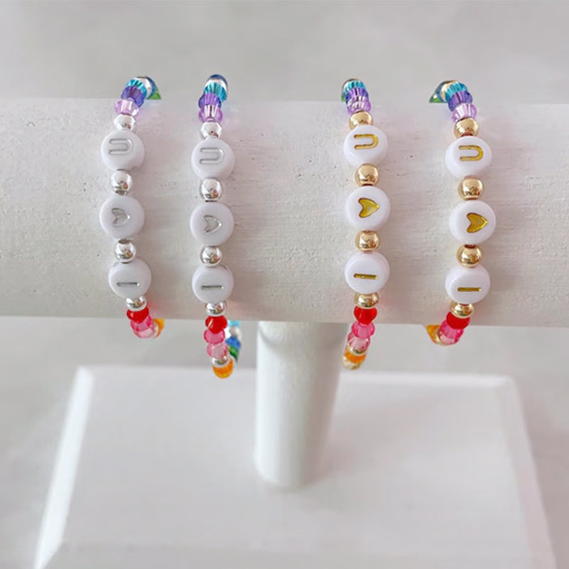 First day of school bracelet set | kindergarten bracelet