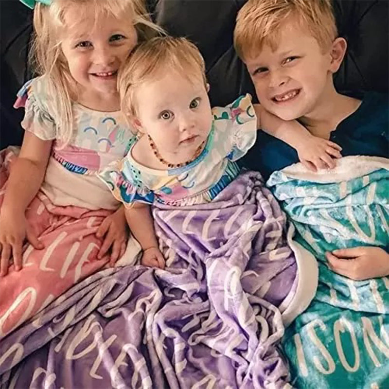 High Quality Personalized Super Soft Name Family Blanket