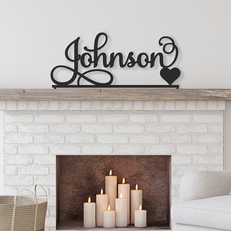 Custom Last Name Sign, Wedding Family Name sign