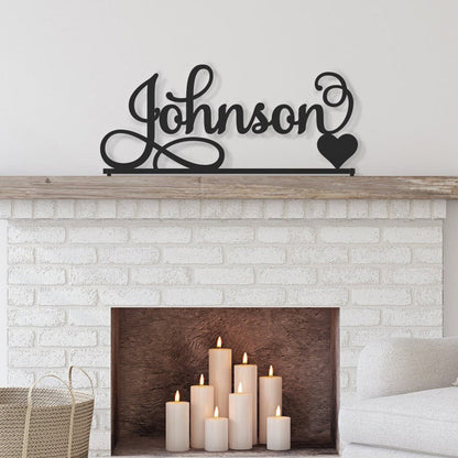 Custom Last Name Sign, Wedding Family Name sign