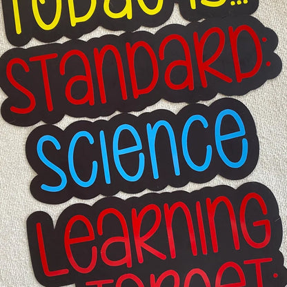 White Board Custom Magnetic Labels