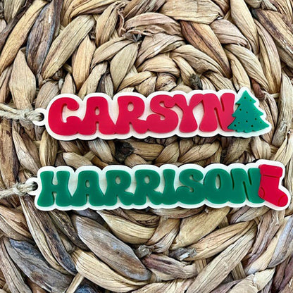 Christmas Stocking Tag for Kids, Personalized Christmas Gift Tag