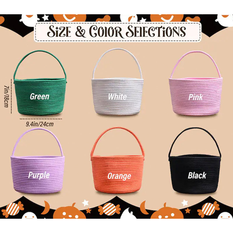 Custom Halloween Treat Bag with Name – Trick or Treat Basket