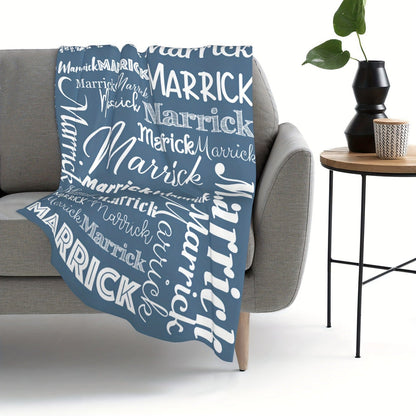 Personalized Flannel Blanket Custom with Name