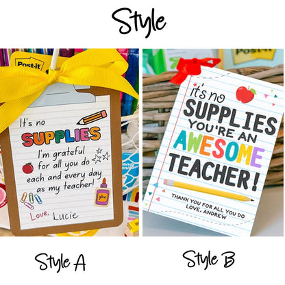 Teacher Appreciation Gift Tag  Acrylic Tag