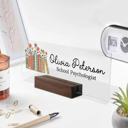 School Psychologist Desk Name Plate, School Psychologist Gifts