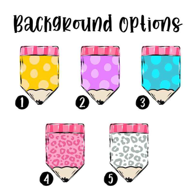 Personalized Teacher Clipboard, Custom Teacher Pencil Clipboard