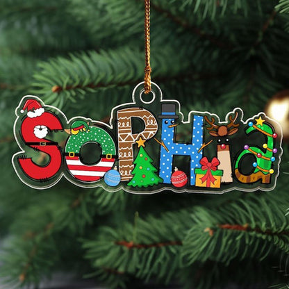 Custom Name Ornaments, Christmas Gift, New Baby Ornament