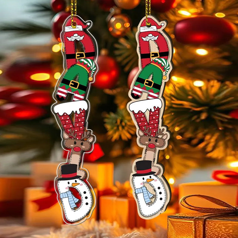 Custom Christmas Name Letter Ornament, Stocking Tag