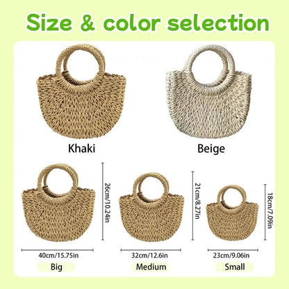 Custom Straw Beach Bag, Bridesmaid Beach Bag Flower Girl Basket