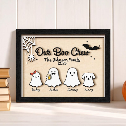 Personalized Halloween Family Sign,Boo Family,Cute Halloween Decor