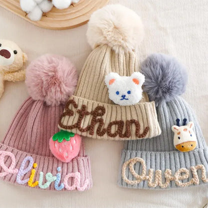 Toddler Winter Hat, Personalized Kid's Hat