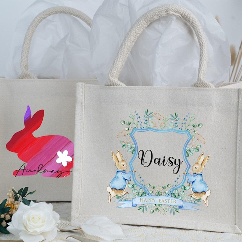 Personalized Easter Bag with Name,Easter Basket gift