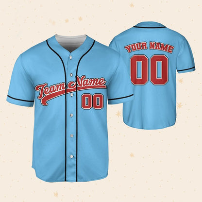Personalized Team Name And Number Baseball Jersey, Custom Baseball