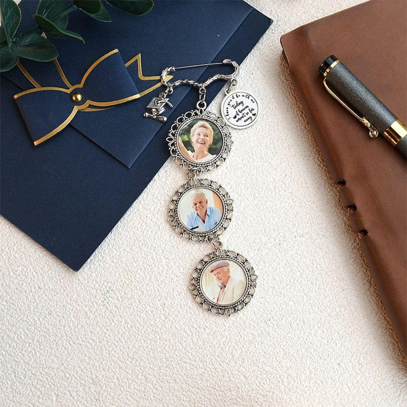 Personalized Graduation Cap Memorial Tassel Brooch Pin
