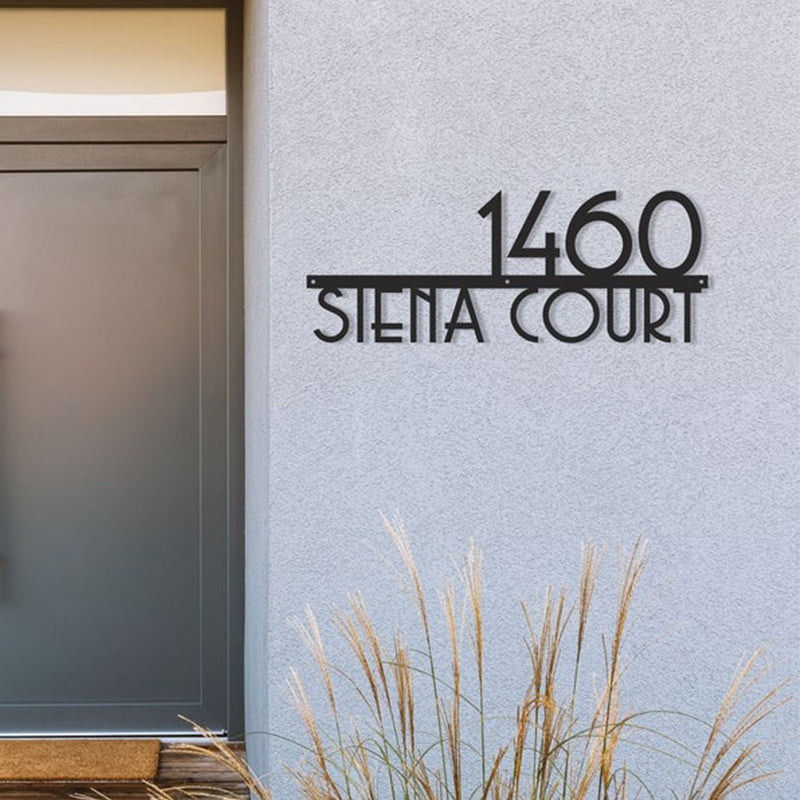 Large House Number Address Sign, Address plaque, Metal Address Sign