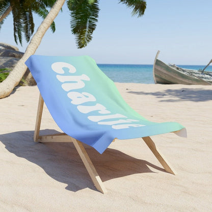 Personalized Beach Towel with Name, Packable Towel