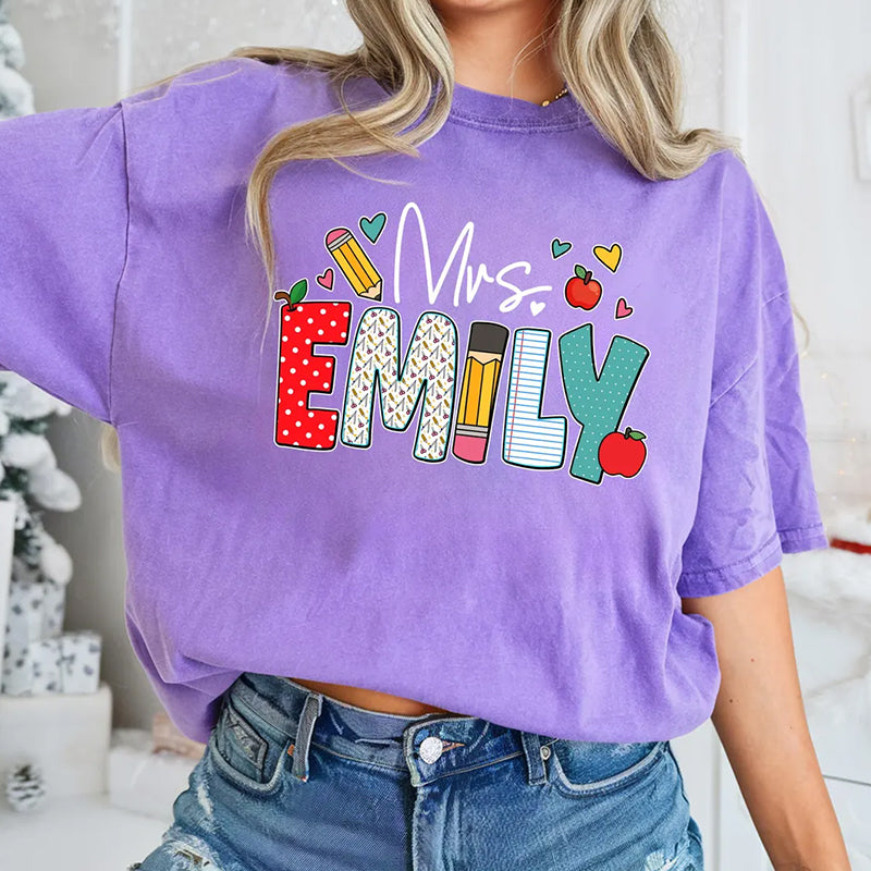 Custom Teacher Shirt, Teacher Name Shirt, Teacher Gifts Personalized