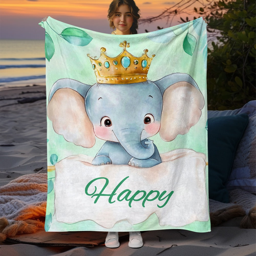 Elephant Blanket-Lightweight Flannel Home Furnishings Bedding Blanket
