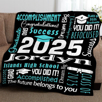 Graduation Blanket,Personalized Graduation Blanket