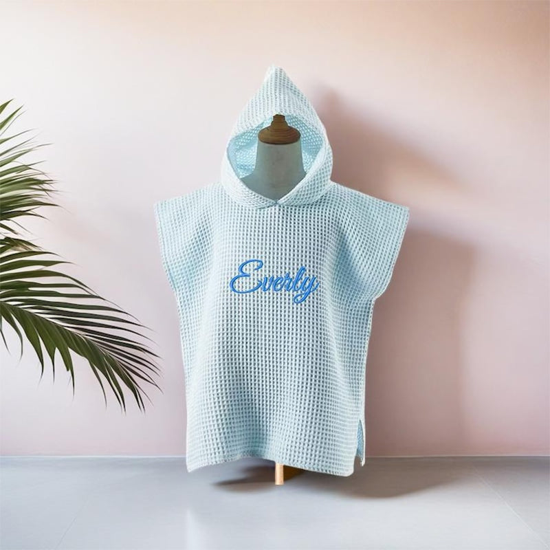 Personalized Beach Towel For Kids,Hooded Towel with Custom Name,Baby Bath Towel