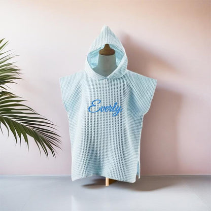 Personalized Beach Towel For Kids,Hooded Towel with Custom Name,Baby Bath Towel