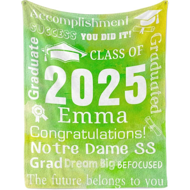 Personalized Graduation Blankets Graduation Gift