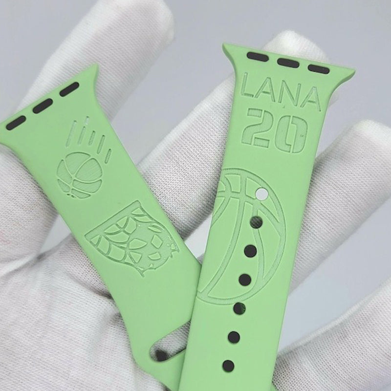 Personalized BasketBall Fan Watch Band compatible with Apple iWatch Band Silicone