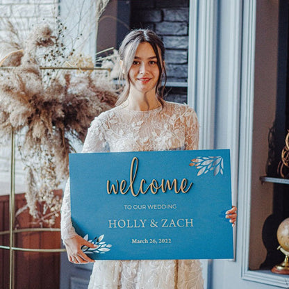 Welcome Wedding Sign - Bridal Shower Welcome Sign - Welcome Sign Wedding Modern