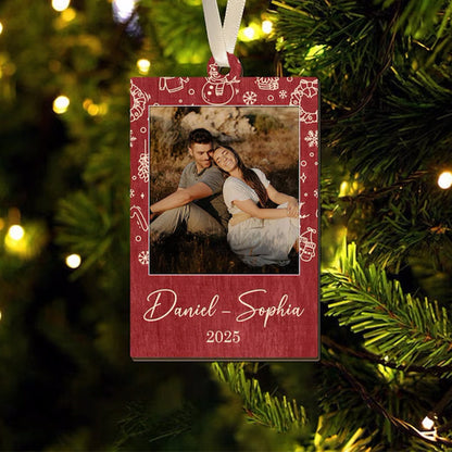 Custom Photo Strip Christmas Ornament: Personalized Family Keepsake