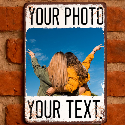 Custom Photo Sign,  Metal, Personalized Wall Plaque
